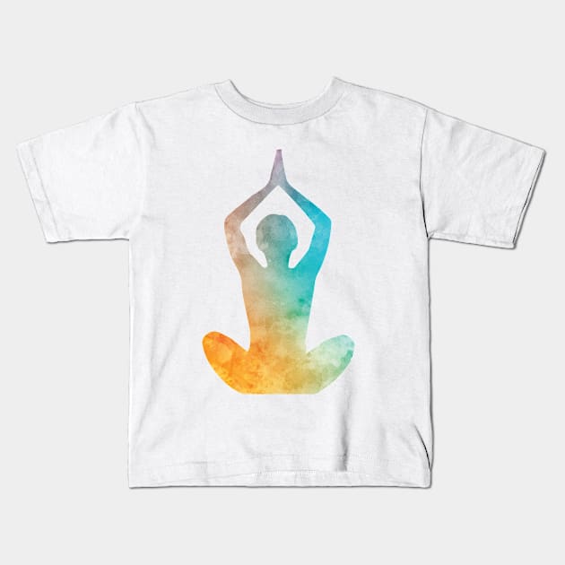 Sunrise Yoga Kids T-Shirt by Winterplay